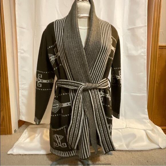 Dylan Tribal Inspired Cardigan Sweater - Picture 2 of 11